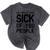 Introvert Men Women Sarcastic Saying Sick Of People Mineral Wash Tshirts Mineral Black