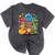 Kidcore Aesthetic Retro Vibes Colorful Cartoon Nostalgia Mineral Wash Tshirts Mineral Black
