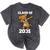 Kids Class Of 2031 Shirt Graduation Dabbing Dog Shirt Mineral Wash Tshirts Mineral Black