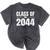 Kindergarten Class Of 2044 Grow With Me Kinder Graduation Mineral Wash Tshirts Mineral Black