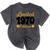 Limited 1970 Edition Retro Vintage 70s Nostalgia Premium Mineral Wash Tshirts Mineral Black