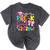 Little Miss Pre-K Grad 2026 Preschool Graduation Kids Girls Mineral Wash Tshirts Mineral Black