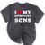 I Love My Introvert Sons I Heart My Introvert Sons Mineral Wash Tshirts Mineral Black