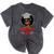 Master Degree Graduation Gifts Black Girl Mineral Wash Tshirts Mineral Black