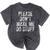 PLEASE DON’T MAKE ME DO STUFF Lazy Teenager Graduation Mineral Wash Tshirts Mineral Black