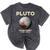 Pluto Never Forget 1930-2006 Planet Space Science Nostalgia Mineral Wash Tshirts Mineral Black