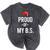 Proud Of My BS Graduation Bachelor's Degree T-Shirt Mineral Wash Tshirts Mineral Black