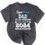 Proud DAD Of A 5th Grade Graduate 2024 Elementary Graduation Mineral Wash Tshirts Mineral Black