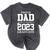 Proud Dad Graduation Senior 23 Grad Class Of 2023 Mineral Wash Tshirts Mineral Black