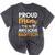 Proud Mom Of An Awesome Rad Tech Graduation Matching Family Mineral Wash Tshirts Mineral Black