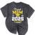 Proud Mom Of Two Class Of 2025 Graduates Twins Graduation Mineral Wash Tshirts Mineral Black