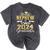 Proud Nephew Of Two 2024 Graduate Class 2024 Graduation Mineral Wash Tshirts Mineral Black