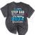 Proud Step Dad Of 5th Grade Graduate 2024 Family Graduation Mineral Wash Tshirts Mineral Black