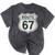 Retro Route 67 Highway Sign Vintage Road Nostalgia Mineral Wash Tshirts Mineral Black