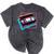 Retro VHS Vaporwave Video Cassette Nostalgia Geek Chic Mineral Wash Tshirts Mineral Black