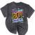 Retro Vintage 70's Baby 80's Made Me Nostalgia Classic Mineral Wash Tshirts Mineral Black
