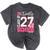 Senior 2027 Class Of 2027 Pink Coquette Bow Graduation Girl Mineral Wash Tshirts Mineral Black
