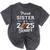 Senior Football Sister Class Of 2025 Graduation Graduate Mineral Wash Tshirts Mineral Black