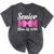 Senior Mom Class Of 2026 Pink Coquette Bow Graduation Mineral Wash Tshirts Mineral Black