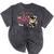Senior Mom Class Of 2027 Cute Cat Graduation Pink Bows Girls Mineral Wash Tshirts Mineral Black