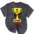 Star Graduate Second Grade Graduation Trophy Cup Mineral Wash Tshirts Mineral Black