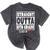 Straight Outta 6th Grade Class Of 2018 Graduation Shirt Mineral Wash Tshirts Mineral Black