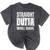 Straight Outta Middle School Class Of 2024 Graduation Mineral Wash Tshirts Mineral Black