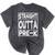 Straight Outta Pre-K Shirt Great Graduation Preschools Mineral Wash Tshirts Mineral Black