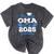 Super Proud OMA Of 2025 Graduate Senior Graduation Family Mineral Wash Tshirts Mineral Black