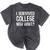 I Survived College Now What Graduate Graduation Humor Mineral Wash Tshirts Mineral Black