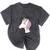 Unicorn RN Graduation T Shirt Nurse Shirts Mineral Wash Tshirts Mineral Black