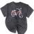 Vintage Bicycle With Playing Cards Nostalgia Premium Tri-Blend Mineral Wash Tshirts Mineral Black
