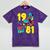 1981 Retro Raised In The 80s Old School Nostalgia Vibes Mineral Wash Tshirts Mineral Purple