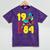 1984 Retro Raised In The 80s Old School Nostalgia Vibes Mineral Wash Tshirts Mineral Purple