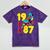 1987 Retro Raised In The 80s Old School Nostalgia Vibes Mineral Wash Tshirts Mineral Purple