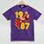 1987 Retro Roller Skate Vintage 80s Nostalgia Collector Mineral Wash Tshirts Mineral Purple