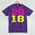 2018 Big Neon Numbers For The New Year Or Graduation Mineral Wash Tshirts Mineral Purple