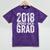 2018 Political Science Graduation Graduate Degree Mineral Wash Tshirts Mineral Purple