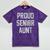 2018 Senior Aunt SEN18R Class Graduation Party T Shirt Mineral Wash Tshirts Mineral Purple