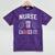 2019 Nurse RN Graduation Mineral Wash Tshirts Mineral Purple
