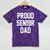 2019 Senior Dad High School Graduation Party SEN19R T Shirt Mineral Wash Tshirts Mineral Purple