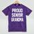 2019 Senior Grandma SEN19R Class Graduation Party T Shirt Mineral Wash Tshirts Mineral Purple