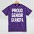 2019 Senior Grandpa SEN19R Class Graduation Party T Shirt Mineral Wash Tshirts Mineral Purple