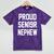 2019 Senior Nephew SEN19R Class Graduation Party T Shirt Mineral Wash Tshirts Mineral Purple
