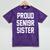 2019 Senior Sister SEN19R Class Graduation Party T Shirt Mineral Wash Tshirts Mineral Purple