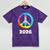 2026 Graduation Class Year Tie Dye Peace Sign Graduate Shirt Mineral Wash Tshirts Mineral Purple