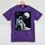 Aesthetic Spaceman Astronaut On The Moon Space Introvert Mineral Wash Tshirts Mineral Purple