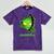 Alien Face Ew People UFO Introvert Meme Men Women Kids Mineral Wash Tshirts Mineral Purple