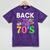 Back To The 70's Mixtape Era Nostalgia Retro 1970 70's Style Mineral Wash Tshirts Mineral Purple