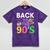 Back To The 90's Mixtape Era Nostalgia Retro 1990 90's Style Mineral Wash Tshirts Mineral Purple